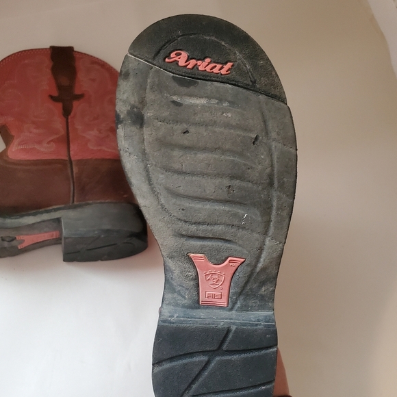 ARIAT FATBABY 7B. LEATHER WESTERN WOMEN BOOT. - Picture 3 of 12